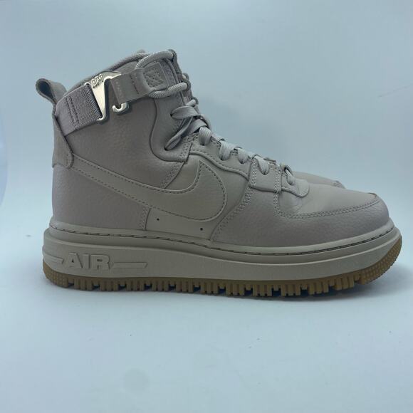 NIKE AIR Force 1 "High Utility 2.0" Fossil Stone Artic Womens Shoes Size 9 - Picture 2 of 12